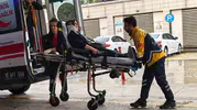 İnegöl'de trafik ışıklarında dehşet anları: Üç araç birbirine girdi