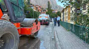 Kemaliye'de konforlu ısınma için hummalı mesai: Sokaklar şantiye alanına döndü