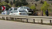 Kastamonu'da şiddetli çarpışma: Otomobilin motoru yerinden fırladı