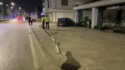 İnegöl'de gece yarısı dehşeti: Kontrolden çıkan otomobil kaldırıma daldı