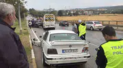 Eskişehir'de yağmur kazayı getirdi: 7 araç birbirine girdi