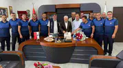 Çermik’te Zabıta Teşkilatı İçin Özel Gün: Başkan Karamehmetoğlu Makamında Ağırladı