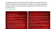 Samsunspor'da tarihi rest: Tribünler yönetime 'asıl sahibi biziz' mesajını verdi