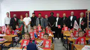 Miniklerin Kırmızı-Beyaz Heyecanı: Samsunspor Okul Sıralarına İndi