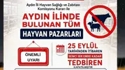 Aydın'da hayvancılık sektöründe kritik karar: Pazarlar süresiz kapatıldı