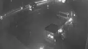 Gültepe kavşağında geceyi aydınlatan korku dolu anlar