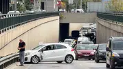 Bursa trafiğinde korkutan anlar: Alt geçitteki kaza ucuz atlatıldı