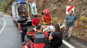 Göcek Tünel Üstü'nde korku dolu anlar: Hurdaya dönen araçtan sağ çıktı