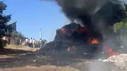 Konya'da saman balyaları küle dönmekten son anda kurtarıldı