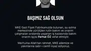 Gazi Fişek Fabrikası’nda rutin bakım faciaya dönüştü: Bir işçi hayatını kaybetti