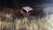 Gercüş'te gece yarısı korkutan kaza: Araç tarlaya savruldu