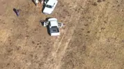 Gökyüzünün hakimi yırtıcı kuşları avlayan şahsa dronlu takip şoku