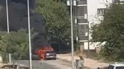 Batman'da korku dolu anlar: Seyir halindeki otomobil alevlere teslim oldu