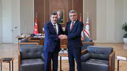 Kıbrıs'ta kritik diplomasi trafiği: Yılmaz ve Erhürman bir araya geldi