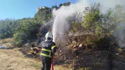 Bilecik'te korkutan alevler: İtfaiye ekipleri felaketi önledi