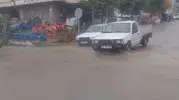 Develi'de aniden bastıran sağanak hayatı felç etti