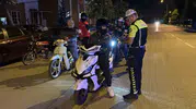 Bolu sokaklarında gece operasyonu: Motosiklet sürücülerine sıkı takip