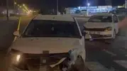 Nusaybin'de akşam saatlerinde korkutan kaza: Üç kişi hastanelik oldu