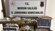 Anamur'da kaçak tütün operasyonu: Binlerce makaron ele geçirildi