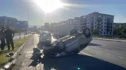 Çorum'da direksiyon başındaki o anlar kabusa döndü: Otomobil hurdaya döndü