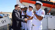 Gökçeada'da Mavi Vatan Nöbetçilerine Anlamlı Ziyaret