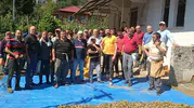 Acı dolu bahçede dayanışma vakti: Mahalleli, hayatını kaybeden kardeşlerin yarım kalan hasadını tamamladı
