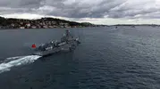 İstanbul Boğazı'nda tarihi gurur: 15 dev gemi Preveze için selam durdu