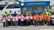 Minik öğrencilerden trafik güvenliğine renkli dokunuş