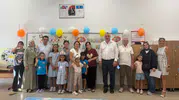 Minik öğrencilerin okul heyecanı Burhaniye'de renkli görüntülere sahne oldu