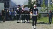 Bafra'nın emektar bekçisi Bayram Çelenk'e hüzünlü veda