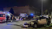 Kayseri'de trafik dehşeti: Refüje çıkan otomobilin sürücüsü hastanelik oldu