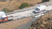 Ölümle burun buruna gelen sürücü ve arkadaşı tırdan atlayarak kurtuldu