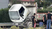 D-100 kara yolunda korku dolu anlar: Kamyon alevlere teslim olurken imdada çevredekiler yetişti
