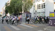 Mersin'de sabah zili bu kez bisiklet pedallarıyla çaldı