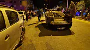 Karaman'da gece yarısı dehşeti: Park halindeki araca çarptı, takla atarak durabildi