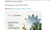 Sanayide yeşil devrim için düğmeye basıldı: Yeni destek programı kapılarını açtı