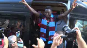 Bordo-mavili taraftarların yeni gözdesi Trabzon'a ayak bastı