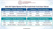 Milli Eğitim Bakanlığı'ndan 2026-2027 Eğitim Yılı İçin Kritik Sınav Takvimi Kararı