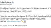 Emine Erdoğan'dan ders zili öncesi anlamlı mesaj: Geleceğin mimarlarına başarı dileği