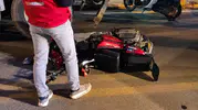 Polatlı'da okul önünde dehşet anları: Motosikletli genç ağır yaralandı