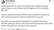 Kazakistan'daki acı kayıp sonrası Ankara'dan taziye mesajı