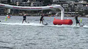 Bodrum'un mavi sularında adrenalin zirve yaptı: 80 sporcu dalgalara meydan okuyor