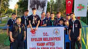Efeler'in genç izcileri ilk sınavlarını tarihi bir zaferin coşkusuyla verdi
