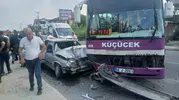 Fındık hasadı yolculuğu hastanede bitti: Akyazı'da zincirleme kaza