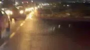 Siverek yolunda akşam saatlerinde korkutan çarpışma