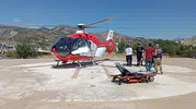 Tunceli'de acil müdahale: Parmak yaralanması yaşayan hasta gökyüzünden nakledildi