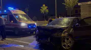 Kayseri'de korkutan kaza: Direksiyon hakimiyetini kaybedince duvara çakıldı