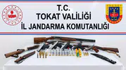 Tokat'ta yasa dışı silah trafiğine jandarma darbesi: 11 şüpheli yakalandı