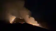 Çankırı'da alevler rüzgarla birleşince panik anları yaşandı