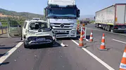 Aydın-Denizli Otoyolu'nda dehşet anları: Tırın biçtiği otomobilden üç kişi sağ çıktı